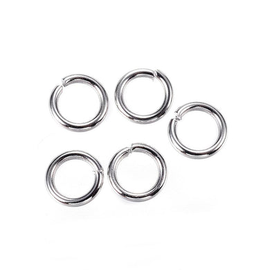 304 Stainless Steel  6 x 1mm Open Unsoldered Jump Rings Pack Of 110