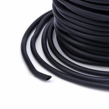 Load image into Gallery viewer, Rubber Hollow Tube Cord Black 5M Continuous Length 2mm Thick
