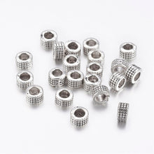 Load image into Gallery viewer, Pack of 30 Tibetan Style Alloy Column Spacers 5 x 3mm