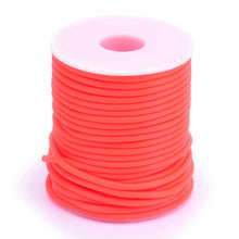 Load image into Gallery viewer, Rubber Hollow Tube Cord Orange Red 5M Continuous Length 2mm Thick