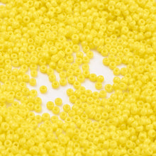 Load image into Gallery viewer, TOHO Japanese Seed Beads,10g approx 920 Beads, Round, 11/0 Opaque - Yellow