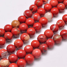 Load image into Gallery viewer, Grade AB Natural Red Jasper 6mm Loose Beads Round