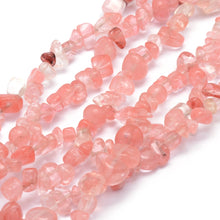 Load image into Gallery viewer, Natural Cherry Quartz Chip 5 - 8mm Beads
