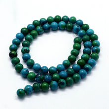 Load image into Gallery viewer, Synthetic Chrysocolla Beads Plain Round 6mm Strand of 60+