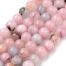 Load image into Gallery viewer, Strand of 40+ Natural Cherry Blossom Jasper Round Beads