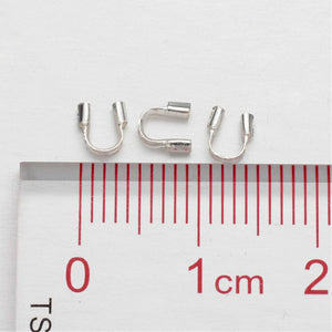 Pack Of 250+ Silver Plated Brass 4 x 5mm Wire Guardians