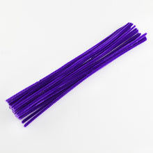 Load image into Gallery viewer, Pack of 50 Violet Pipe Cleaners, Chenille Craft Wire