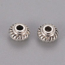 Load image into Gallery viewer, Pack of 30 Tibetan Style Alloy Bicone Spacers 5 x 3mm