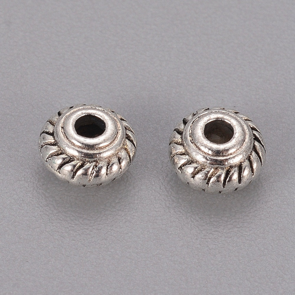 Pack of 30 Tibetan Style Alloy Bicone Spacers 5 x 3mm