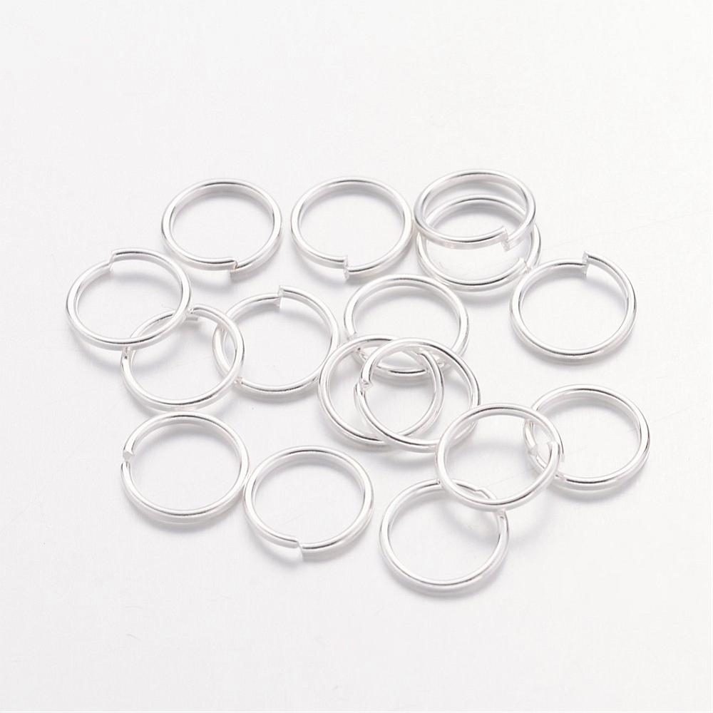 Iron 8 x 0.7mm Open Unsoldered Silver Colour Jump Rings Pack Of 110