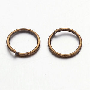 Packet of 350+ Antique Bronze Plated Iron 0.7 x 8mm Jump Rings