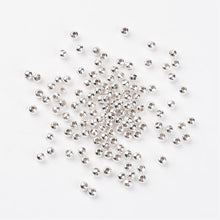 Load image into Gallery viewer, Packet Of 400+ x Silver Plated Iron Shiny Round Spacer Beads 4mm