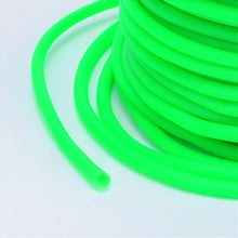 Load image into Gallery viewer, Rubber Hollow Tube Cord Lime Green 5M Continuous Length 2mm Thick