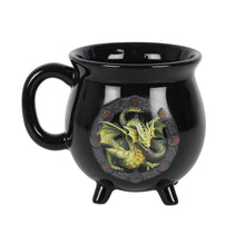 Load image into Gallery viewer, Mabon Colour Changing Cauldron Mug by Anne Stokes