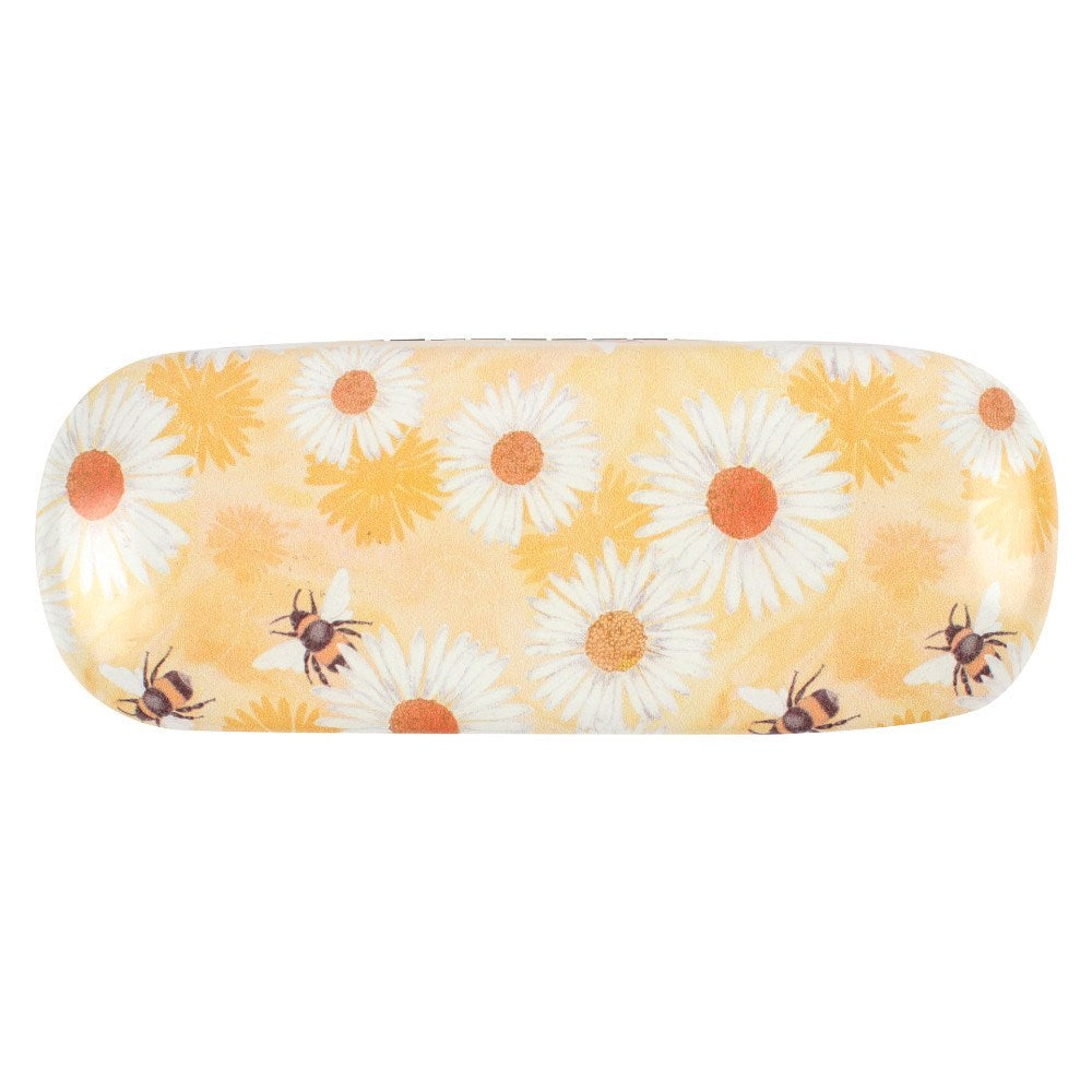 Hard Glasses Cases & Spectacle Cleaning Cloth Bee and Daisy