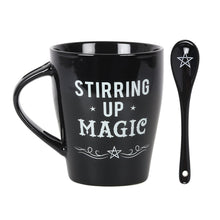 Load image into Gallery viewer, Stirring Up Magic Ceramic Mug and Spoon Set