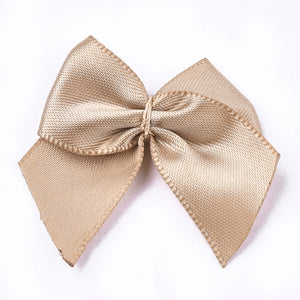 Pack of 30 Polyester Bowknot Bows 3.5cm - Camel