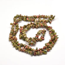 Load image into Gallery viewer, Long Strand Of 240+ Natural Unakite 5-8mm Chip Beads