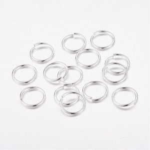 Pack of approx 250 Silver Colour 10mm Open Jump Rings