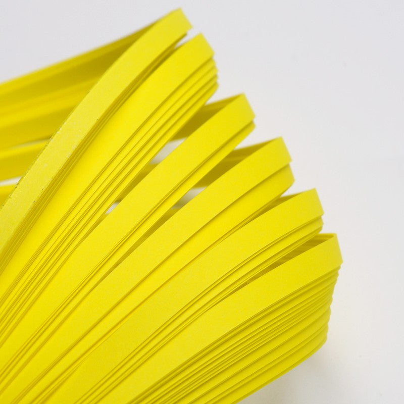 Paper Quilling Strips Yellow 53cm x 5mm Pack of 110+