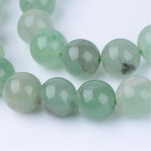 Natural Green Aventurine 8mm Loose Beads Round