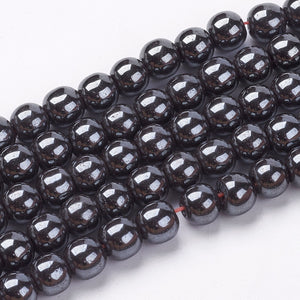 Wholesale Deal 5 x Strands 8mm Grey/Black Non Magnetic Hematite Beads