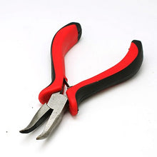 Load image into Gallery viewer, Jewellery Pliers, Serrated Bent Nose Pliers, Gunmetal, 135mm
