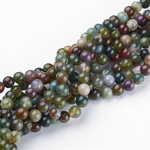 Load image into Gallery viewer, Natural Indian Agate 6mm Loose Beads Round