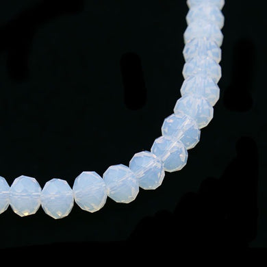 Strand 64+ Clear Opalite 8 x 6mm Faceted Rondelle Beads