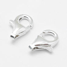 Load image into Gallery viewer, 925 Sterling Silver 9 x 6 x 3mm Lobster Clasp Pack of 2