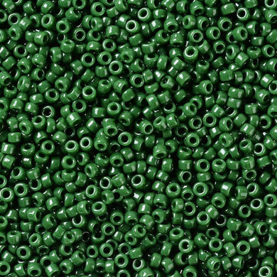 TOHO Japanese Seed Beads,10g approx 3000 Beads, Round, 15/0 Opaque - Pine Green