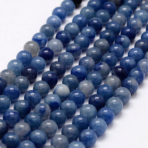 Natural Blue Aventurine Beads Loose Beads Round 8mm