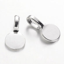 Load image into Gallery viewer, Pack of 20 Tibetan Style Round Glue On Pendant Bails - 18mm