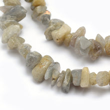 Load image into Gallery viewer, Long Strand Of 240+ Grey Labradorite 5-8mm Chip Beads