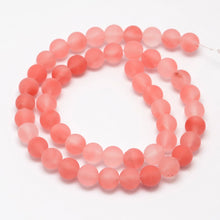 Load image into Gallery viewer, Strand of 45+ Frosted Cherry Quartz 8mm