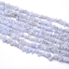 Load image into Gallery viewer, Long Strand of Natural Blue Lace Agate 5 - 8mm Chips