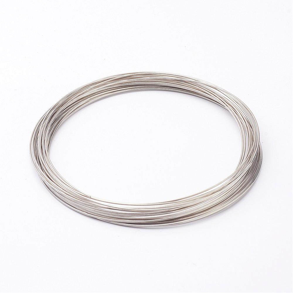 Steel Memory Wire, Nickel Free, 115mm x 1mm, 20 Circles