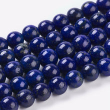 Load image into Gallery viewer, 25 x Natural Lapis Lazuli Semi -Precious Beads - 6mm