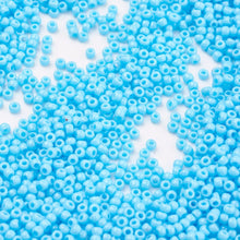 Load image into Gallery viewer, TOHO Japanese Seed Beads,10g approx 920 Beads, Round, 11/0 Opaque - Cyan