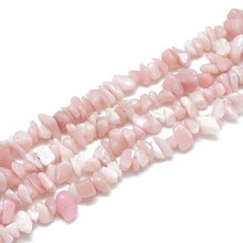Load image into Gallery viewer, Strand of Natural Pink Opal 5 - 11mm Chip Beads