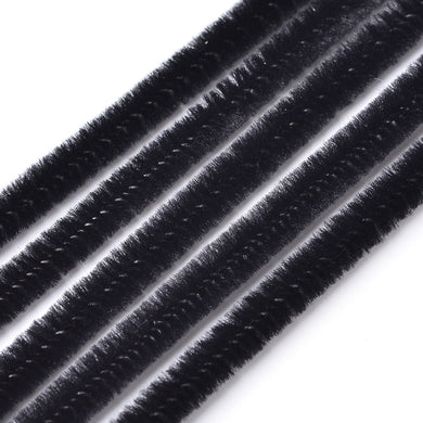 Pack of 50 Black Pipe Cleaners, Chenille Craft Wire