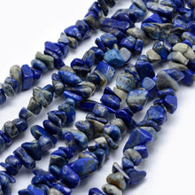 Load image into Gallery viewer, 33&quot; Strand Tumbled Gemstone Lapis Lazuli Chip Beads
