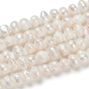 Strand 100+ Cream 3-4mm Potato Cultured Freshwater Pearls