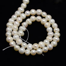 Load image into Gallery viewer, Strand 55+ Cream 6-7mm Grade A Cultured Freshwater Potato Pearls