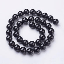 Load image into Gallery viewer, Strand of Natural Black Onyx 10mm Round Beads