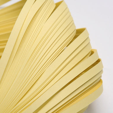 Paper Quilling Strips Light Yellow 53cm x 5mm Pack of 110+