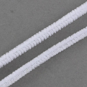 Pack of 50 White Pipe Cleaners, Chenille Craft Wire