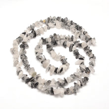 Load image into Gallery viewer, 33&quot; Strand Tumbled Gemstone Rutilated Quartz Chip Beads