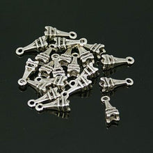 Load image into Gallery viewer, Pack of 30 Tibetan Style Eiffel Tower Charms - 13mm