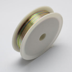 1 x Copper Jewellery Multi Colour, Rainbow Craft Wire 21 Metre x 0.3mm Roll